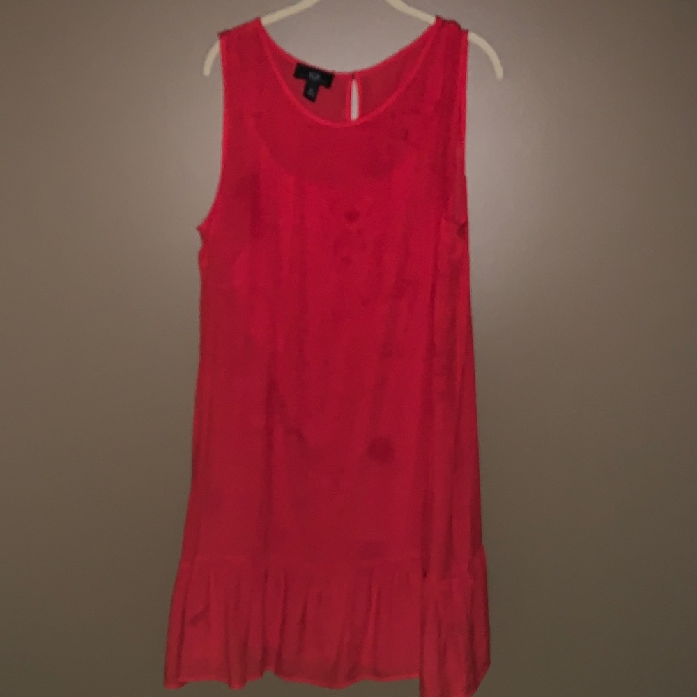 AGB Bold Red Sleeveless Midi Dress